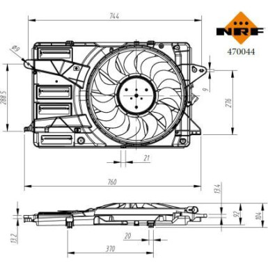 470044 Lüfter, Motorkühlung 470044 Lüfter, Motorkühlung