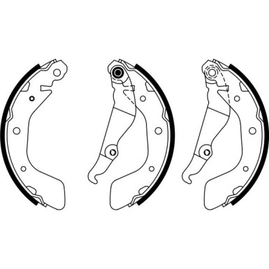 0 986 487 923 Bremsbackensatz 0 986 487 923 Bremsbackensatz