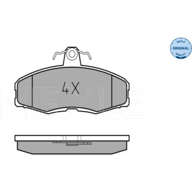 025 208 6117 Bremsbelagsatz, Scheibenbremse MEYLE-ORIGINAL: True to OE.