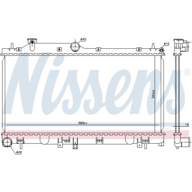 Nissens | Kühler, Motorkühlung | 67724