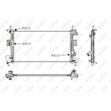 NRF | Kühler, Motorkühlung | 58487