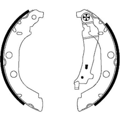 8DB 355 001-801 Bremsbackensatz