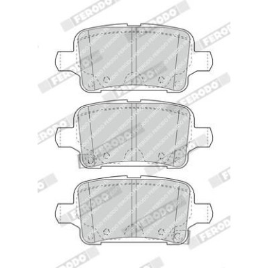 Ferodo | Bremsbelagsatz, Scheibenbremse | FDB4938 Ferodo | Bremsbelagsatz, Scheibenbremse | FDB4938