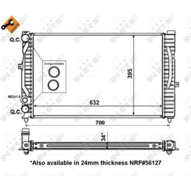 509504 Kühler, Motorkühlung EASY FIT