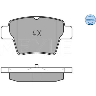 Meyle Bremsbelagsatz, Scheibenbremse MEYLE-ORIGINAL: True to OE 025 241 5017