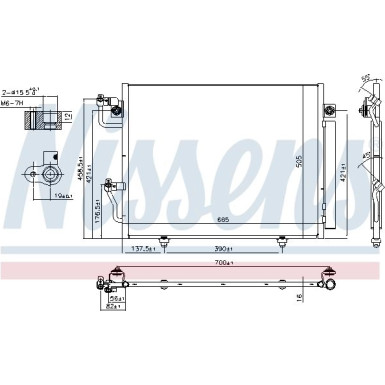 94864 Kondensator, Klimaanlage ** FIRST FIT **