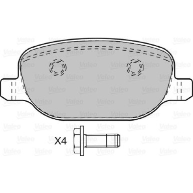 601029 Bremsbelagsatz, Scheibenbremse