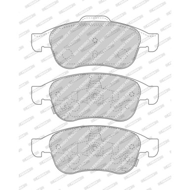 Ferodo Bremsbelagsatz, Scheibenbremse PREMIER ECO FRICTION FDB4953