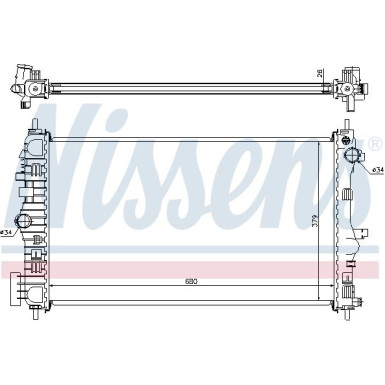 Nissens | Kühler, Motorkühlung | 630714