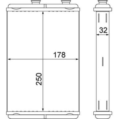 Mahle | Wärmetauscher, Innenraumheizung | AH 10 000S