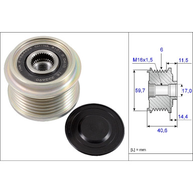 535 0227 10 Generatorfreilauf 535 0227 10 Generatorfreilauf