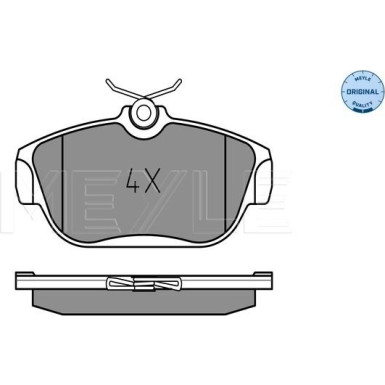 Meyle Bremsbelagsatz, Scheibenbremse MEYLE-ORIGINAL: True to OE 025 201 6418