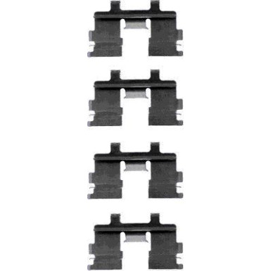 Hella | Zubehörsatz, Scheibenbremsbelag | 8DZ 355 202-231