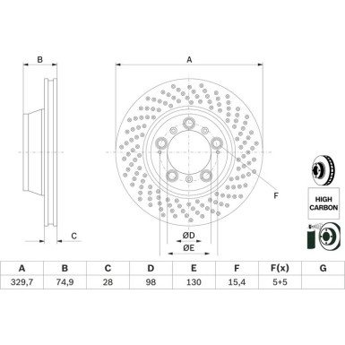 0 986 479 582 Bremsscheibe