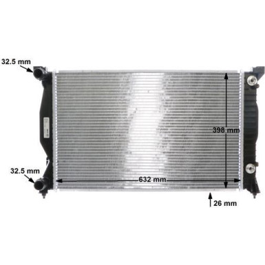 CR 484 000S Kühler, Motorkühlung BEHR