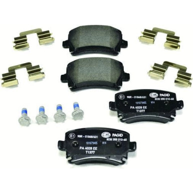 Hella Pagid | Bremsbelagsatz, Scheibenbremse | 8DB 355 010-601