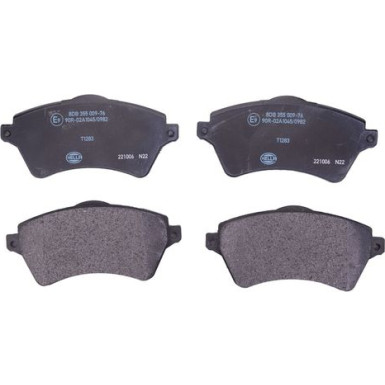 Hella | Bremsbelagsatz, Scheibenbremse | 8DB 355 009-761