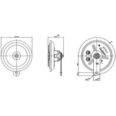BOSCH | Horn | 0 986 320 301