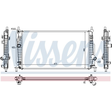 Nissens | Kühler, Motorkühlung | 68520