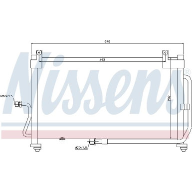 Nissens | Kondensator, Klimaanlage | 94411
