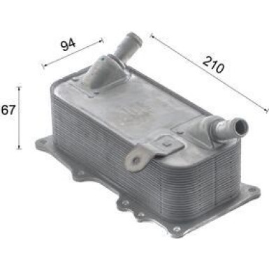 Mahle | Ölkühler, Motoröl | CLC 321 000S