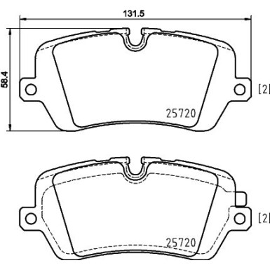 8DB 355 020-361 Bremsbelagsatz, Scheibenbremse
