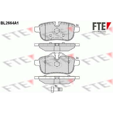 FTE | Bremsbelagsatz, Scheibenbremse | 9010902