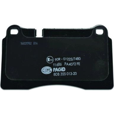 Hella Pagid | Bremsbelagsatz, Scheibenbremse | 8DB 355 013-201