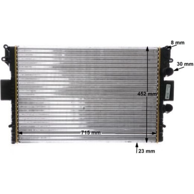 CR 2006 000S Kühler, Motorkühlung BEHR