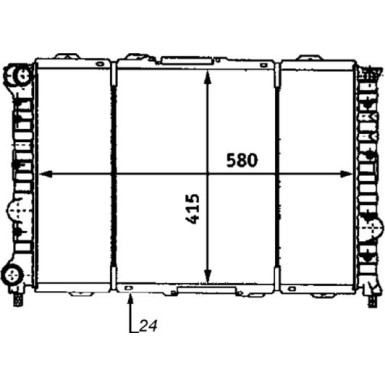 Mahle | Kühler, Motorkühlung | CR 518 000S