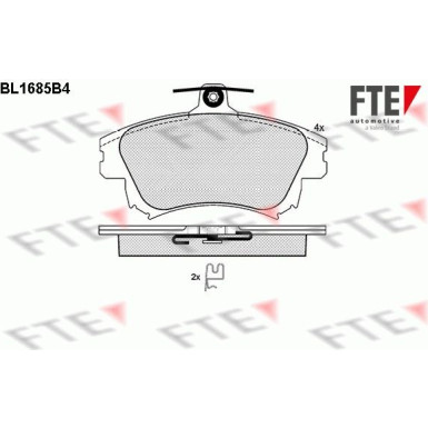 9010298 Bremsbelagsatz, Scheibenbremse