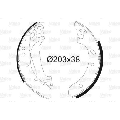 Valeo | Bremsbackensatz | 562632