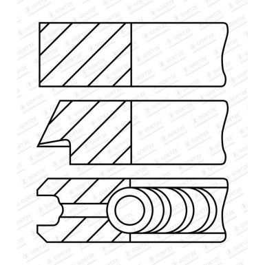 08-148300-00 Kolbenringsatz