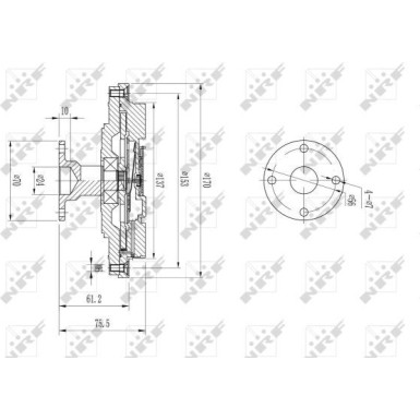 49602 Kupplung, Kühlerlüfter 49602 Kupplung, Kühlerlüfter
