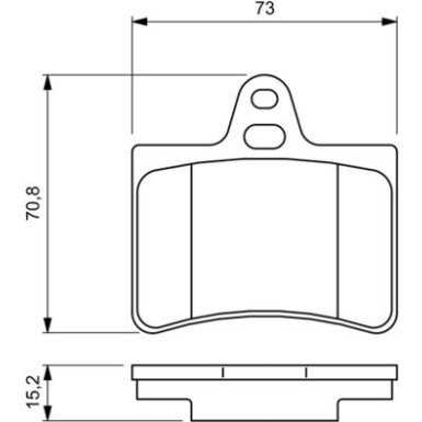 0 986 424 580 Bremsbelagsatz, Scheibenbremse