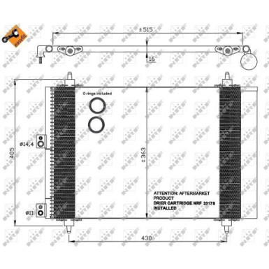 35843 Kondensator, Klimaanlage EASY FIT