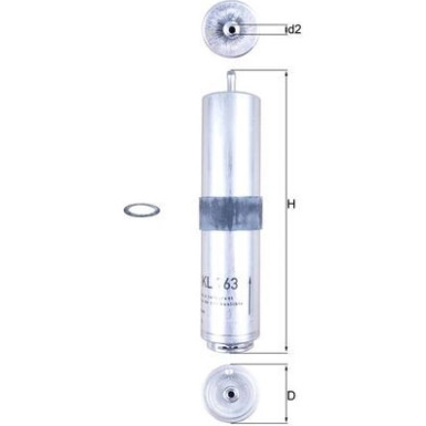 KL 763D Kraftstofffilter KL 763D Kraftstofffilter