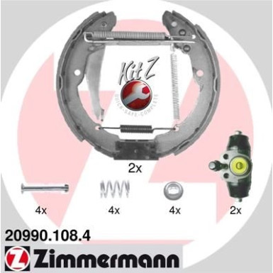 Zimmermann Bremsbackensatz KIT Z 20990.108.4