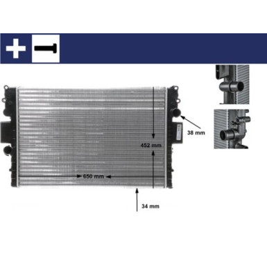 Mahle | Kühler, Motorkühlung | CR 1551 000S