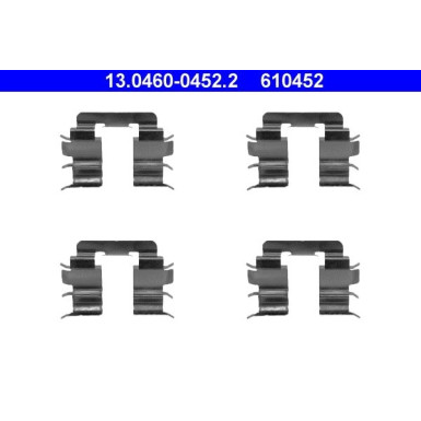13.0460-0452.2 Zubehörsatz, Scheibenbremsbelag
