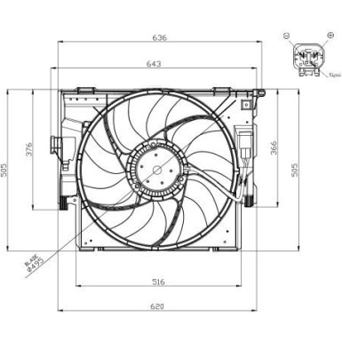 47956 Lüfter, Motorkühlung