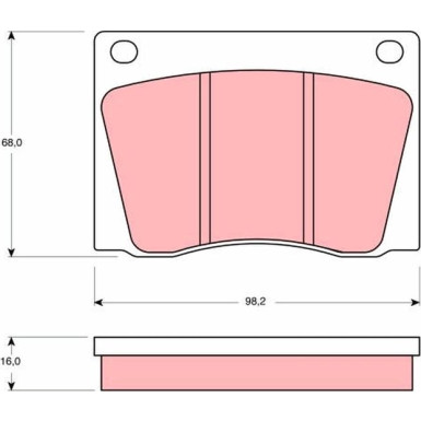 GDB531 Bremsbelagsatz, Scheibenbremse GDB531 Bremsbelagsatz, Scheibenbremse