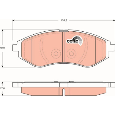 TRW Bremsbelagsatz, Scheibenbremse COTEC GDB3330