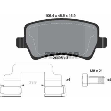 2449601 Bremsbelagsatz, Scheibenbremse Q+