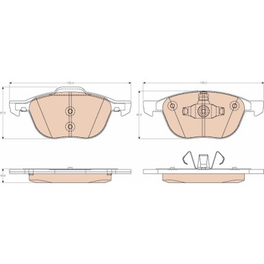GDB2011 Bremsbelagsatz, Scheibenbremse