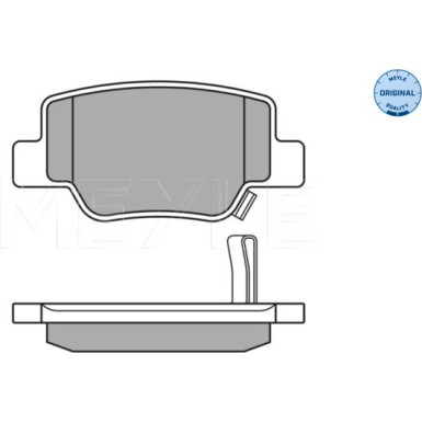 Meyle Bremsbelagsatz, Scheibenbremse MEYLE-ORIGINAL: True to OE 025 249 2616/W