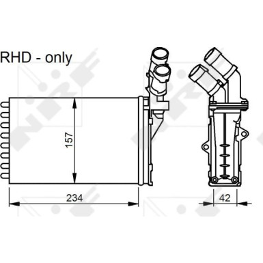 58034 Wärmetauscher, Innenraumheizung 58034 Wärmetauscher, Innenraumheizung