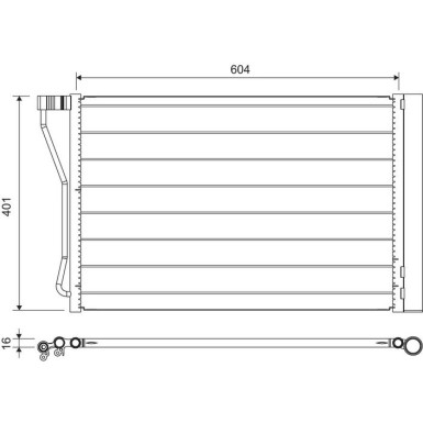 814388 Kondensator, Klimaanlage