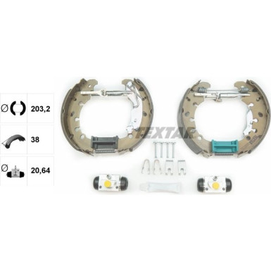 Textar Bremsbackensatz Shoe Kit Pro 84065301