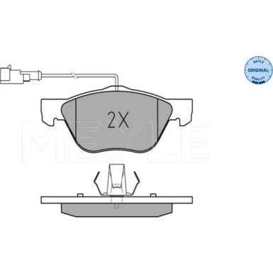 025 216 3619/W Bremsbelagsatz, Scheibenbremse MEYLE-ORIGINAL: True to OE.